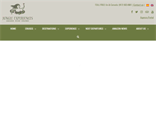 Tablet Screenshot of junglexperiences.com